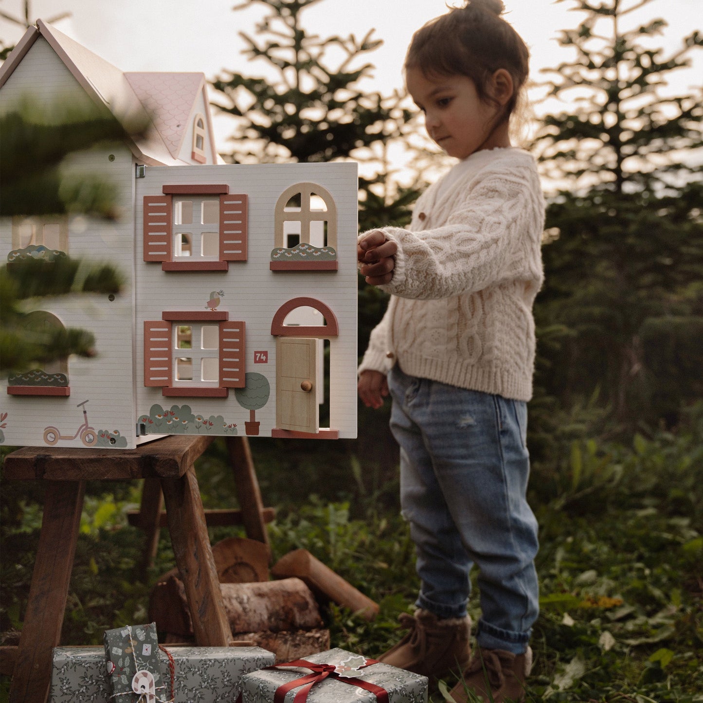Medium Wooden Doll House