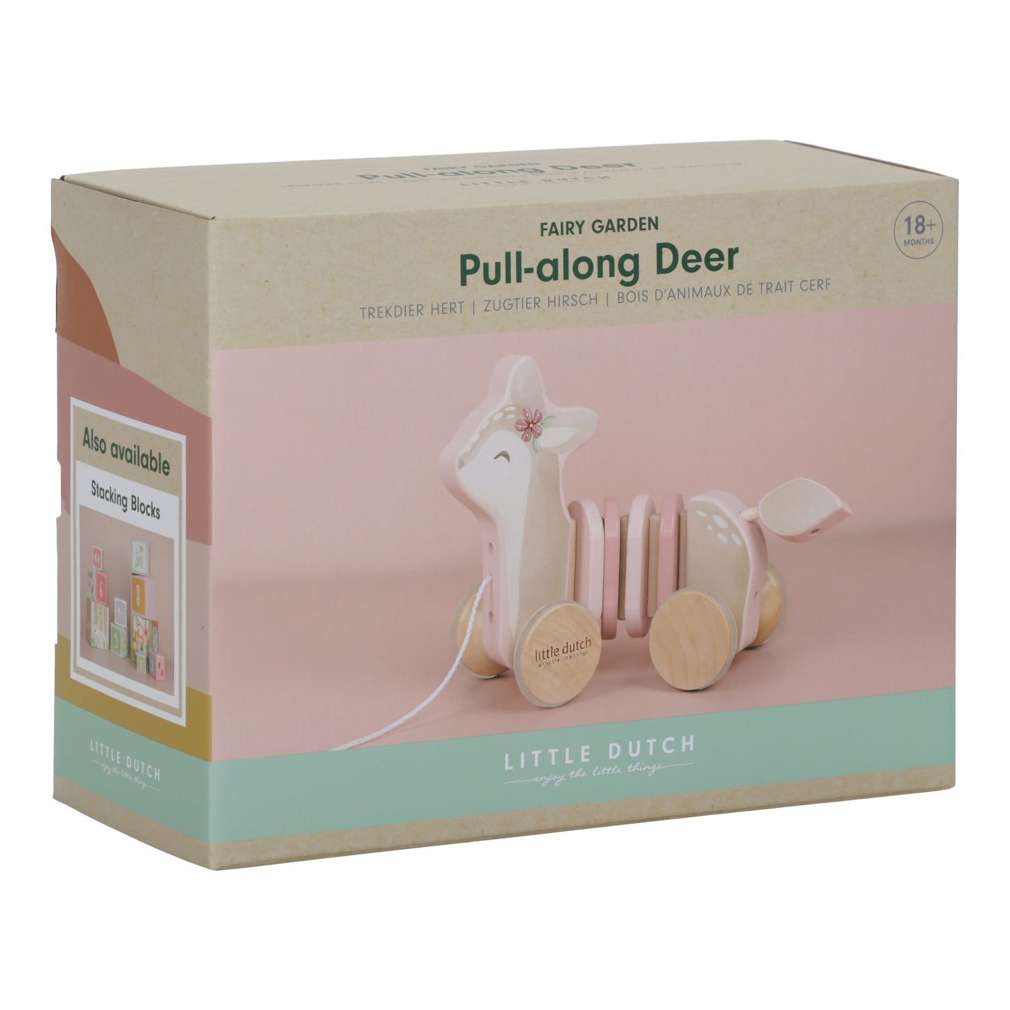 Fairy Garden Pull-Along Deer