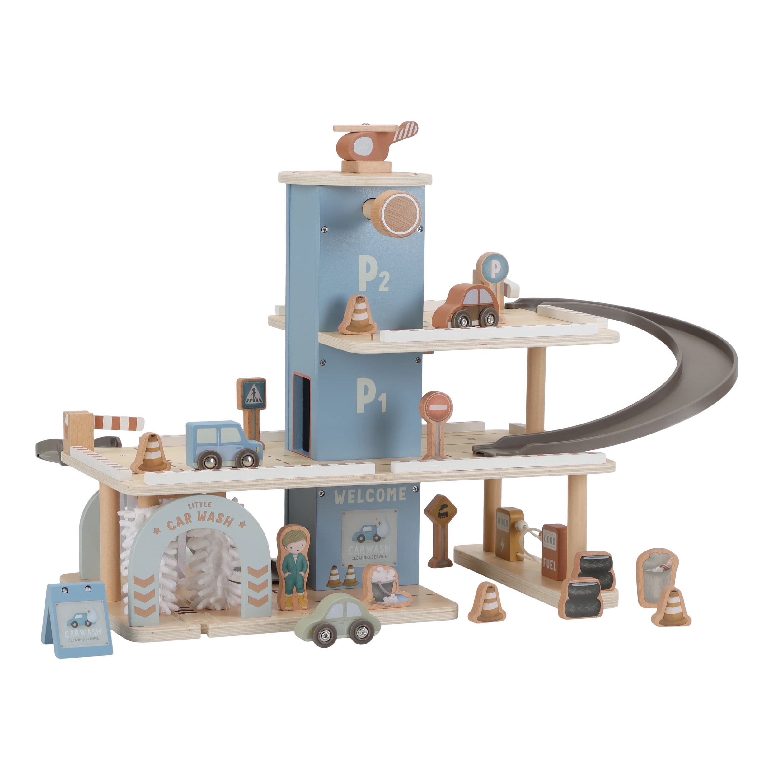 Wooden Play Garage | Wooden Vehicles – Little Dutch Aus