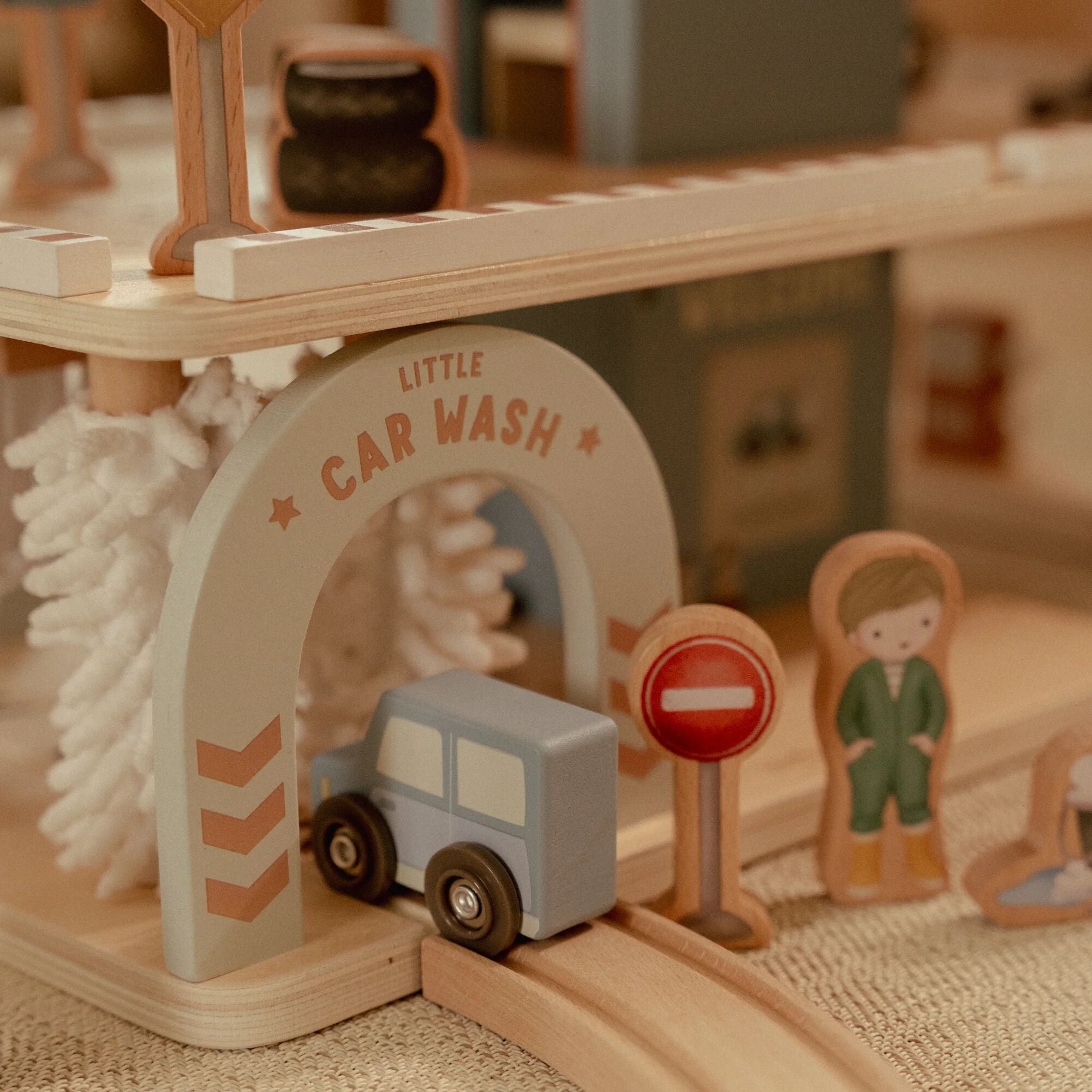 Little dutch Garage木製 レールウェイコレクション Wooden Play Garage | Wooden Vehicles – Little Dutch Aus