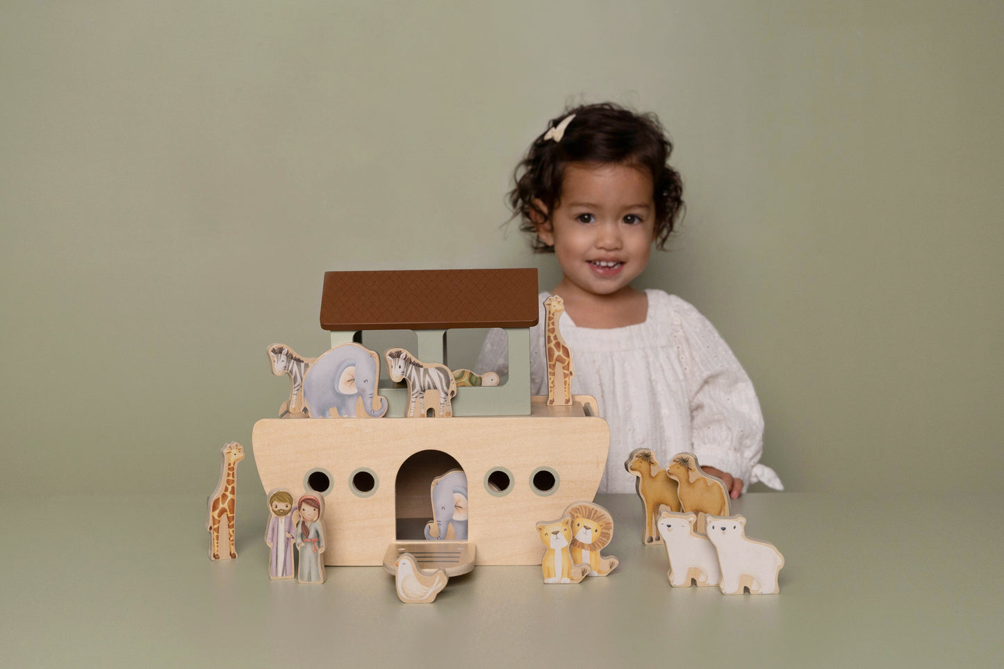 Little Dutch Noah's Ark Kids Wooden Playset