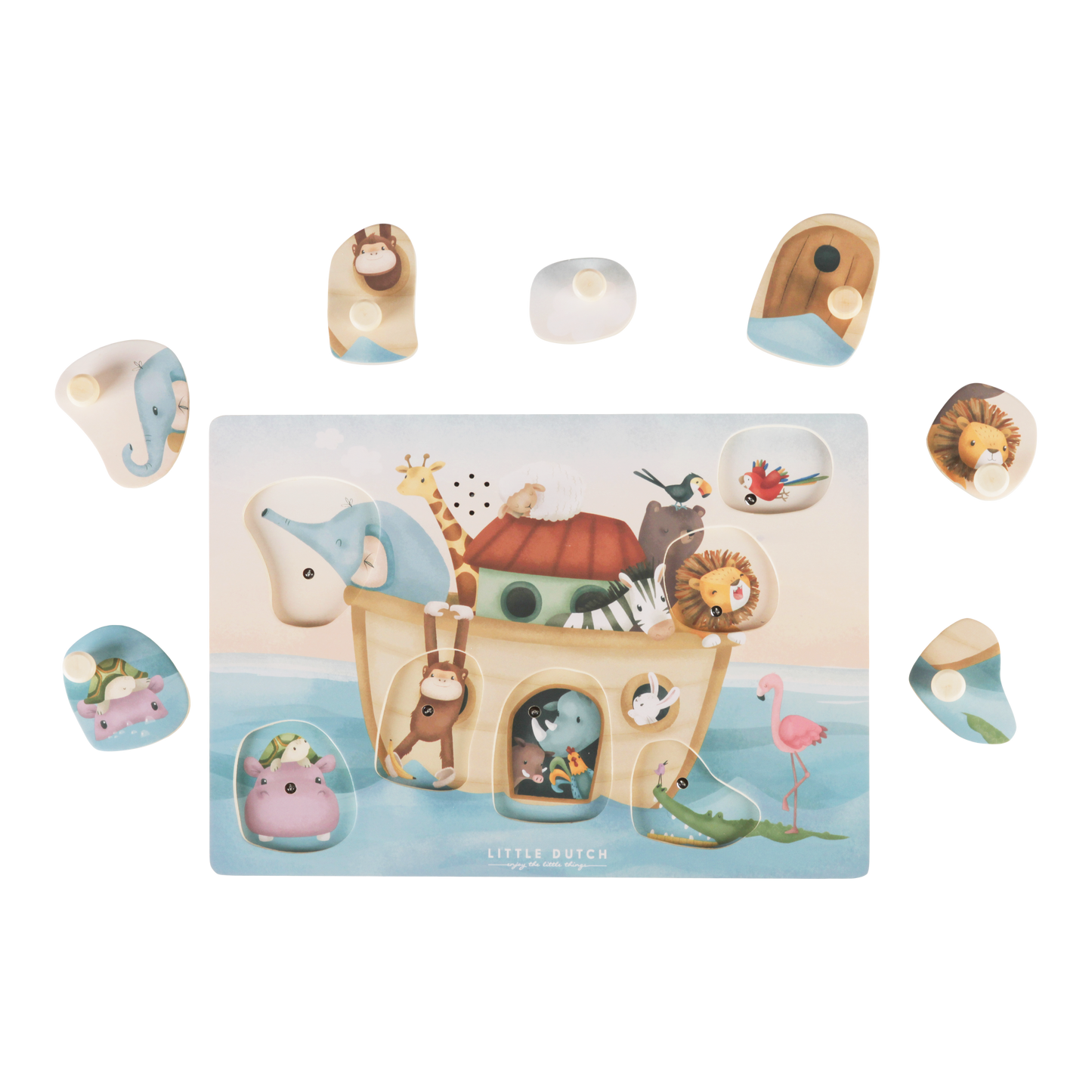 Little Dutch Wooden Sound Puzzle Noah's Ark