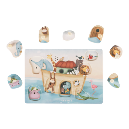 Little Dutch Wooden Sound Puzzle Noah's Ark