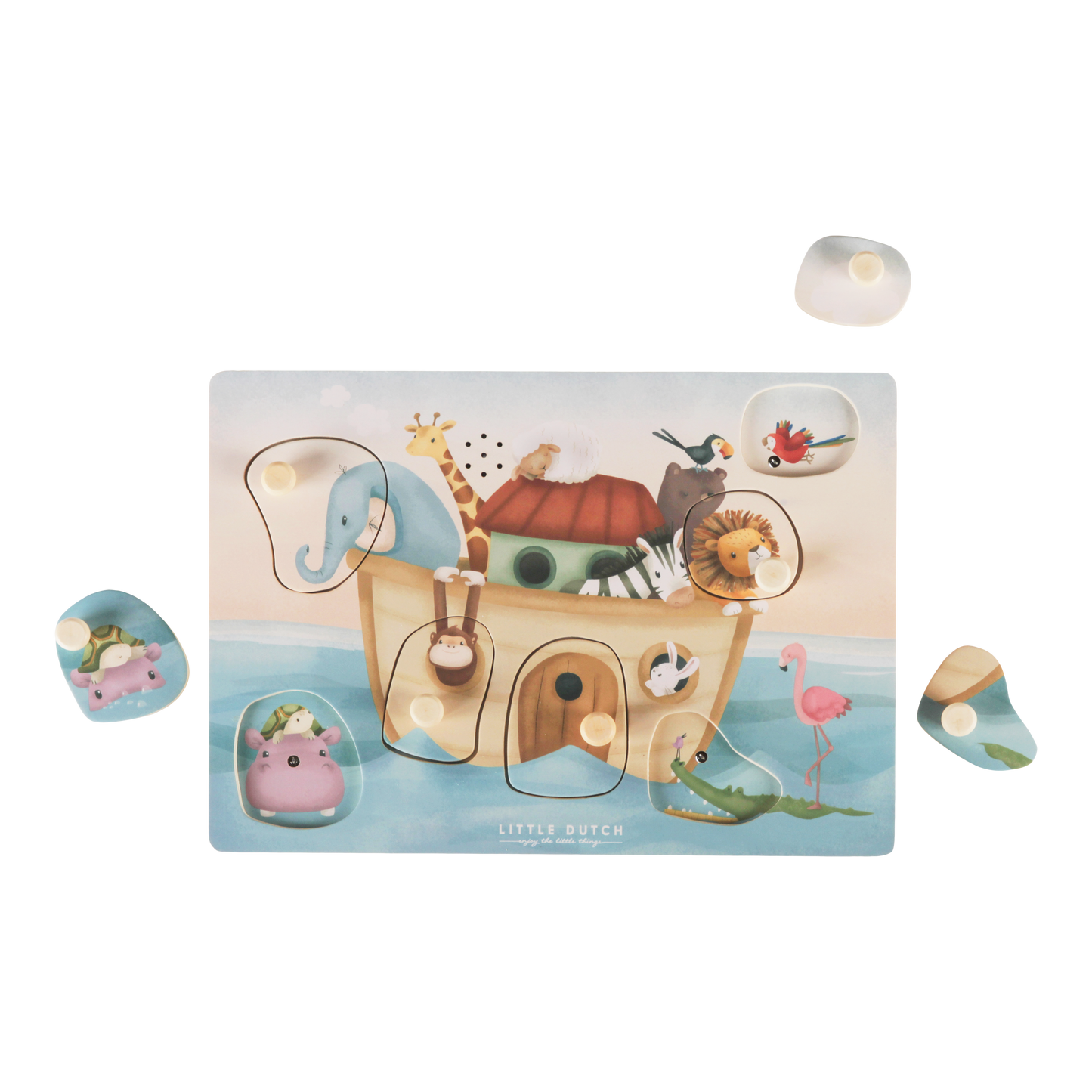 Little Dutch Wooden Sound Puzzle Noah's Ark