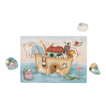 Little Dutch Wooden Sound Puzzle Noah's Ark