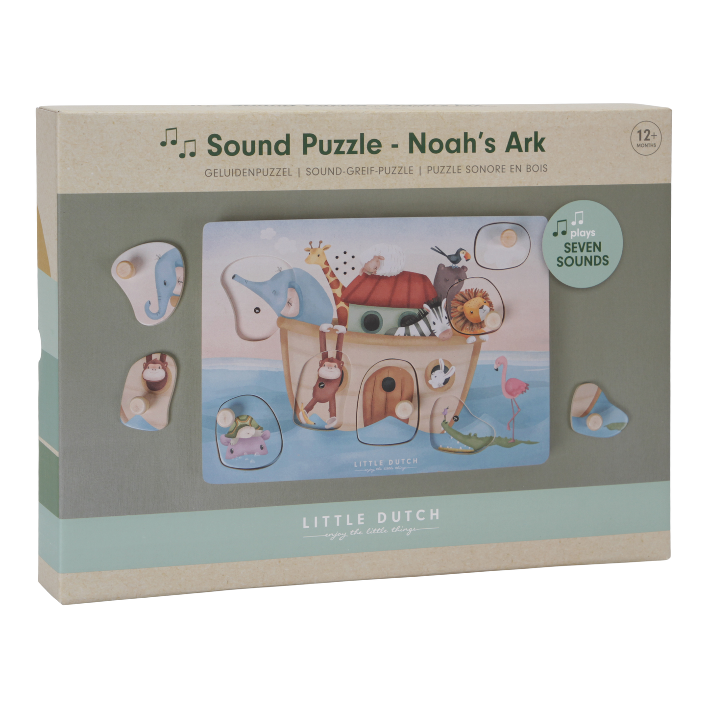 Little Dutch Wooden Sound Puzzle Noah's Ark