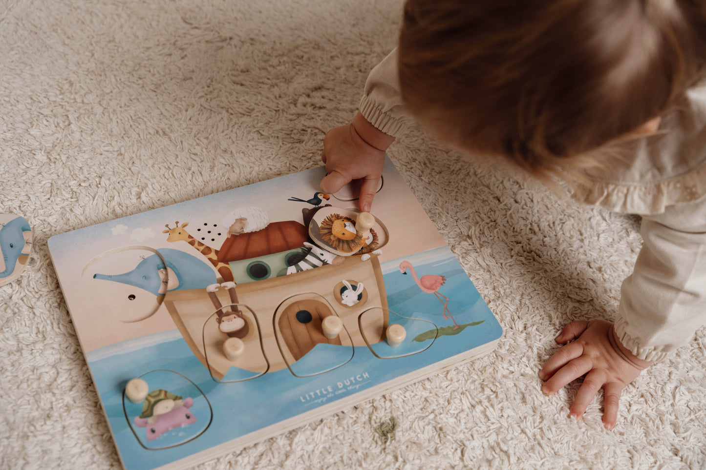 Little Dutch Wooden Sound Puzzle Noah's Ark