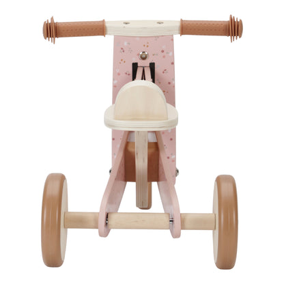 Little Dutch Wooden Tricycle With Rubber Handles - Pink