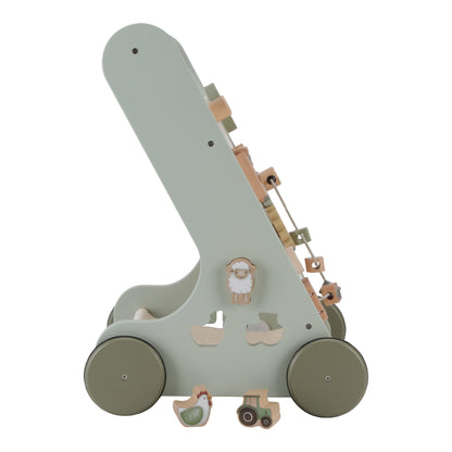 Little Dutch Little Farm Multi-Activity Wooden Baby Walker