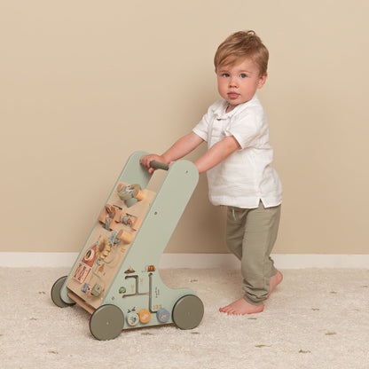 Little Dutch Little Farm Multi-Activity Wooden Baby Walker