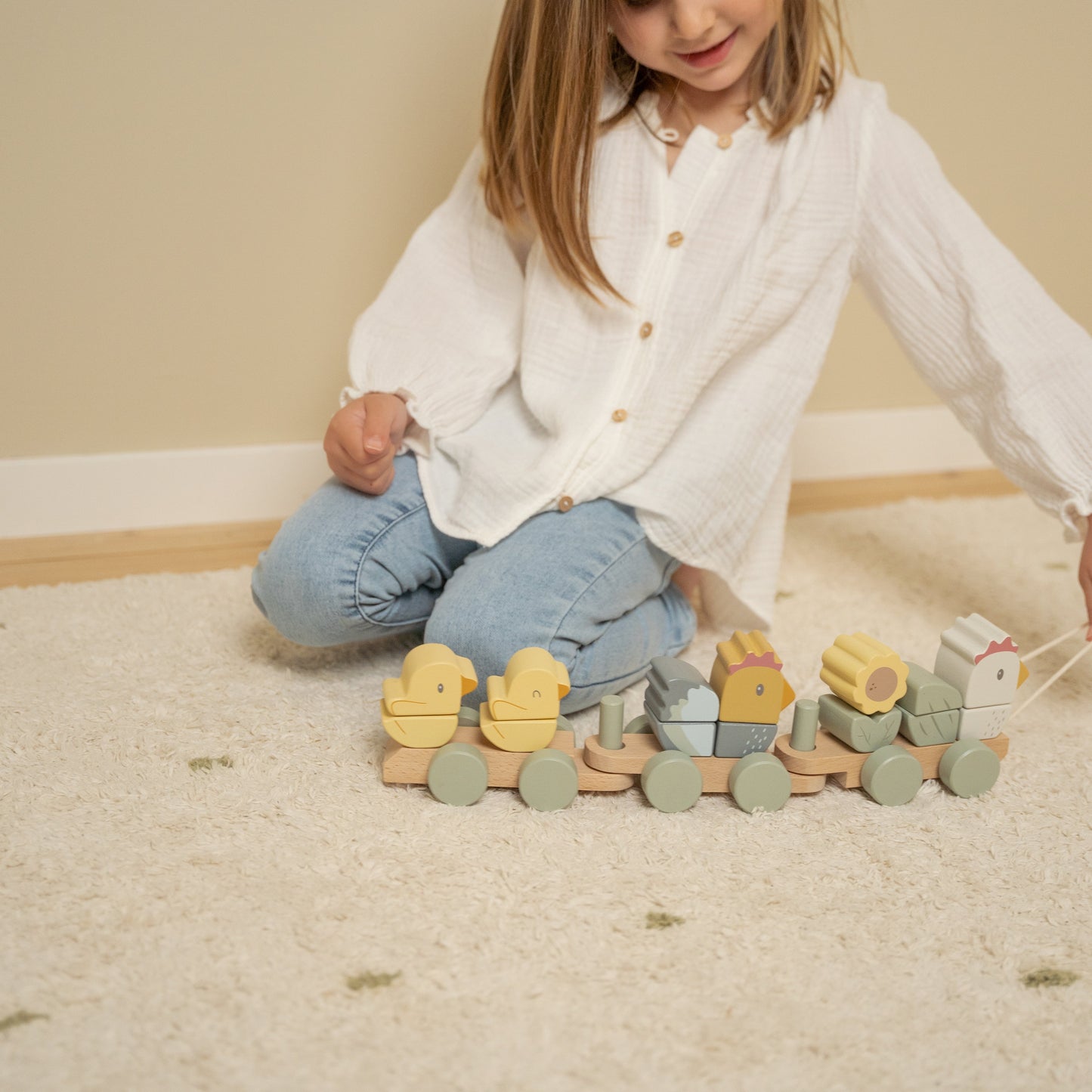 Little Farm Stacking Train Chicken