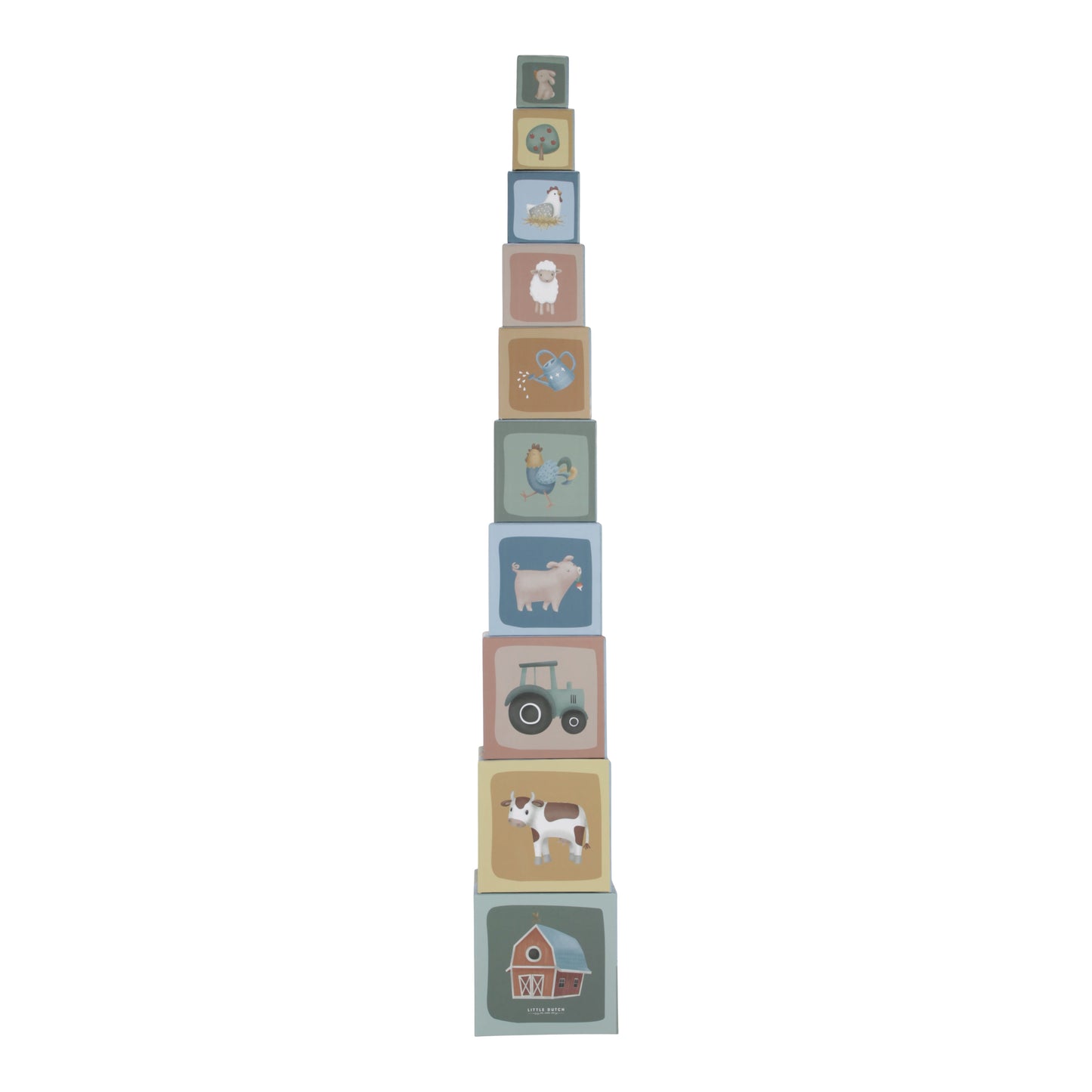 Little Farm Building Blocks Cardboard