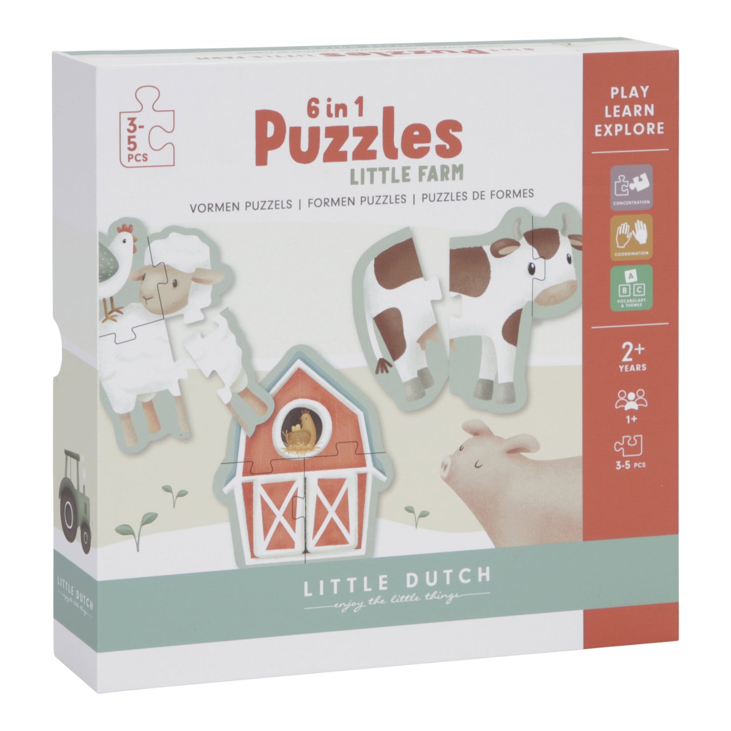 Little Dutch Little Farm 6 In 1 Puzzles