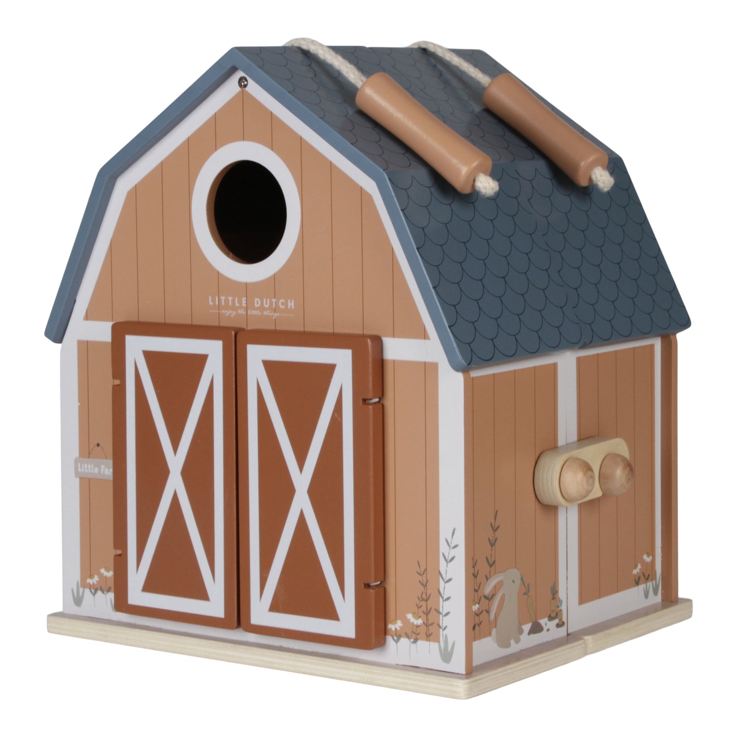 Little Dutch Little Farm Portable Farmhouse Kids Playhouse Barn