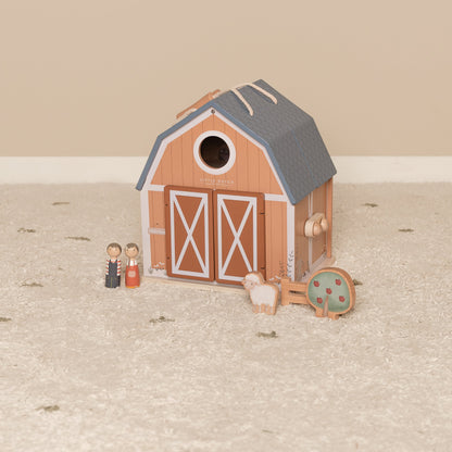 Little Dutch Little Farm Portable Farmhouse Kids Playhouse Barn