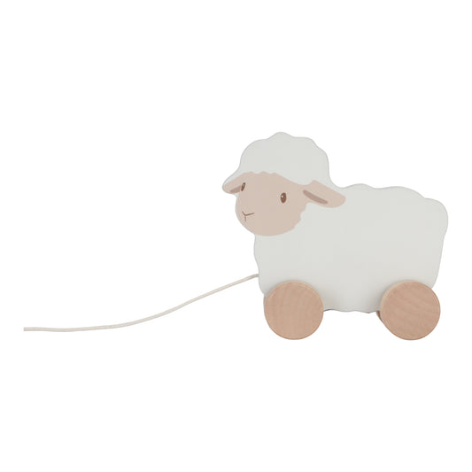 Little Dutch Little Farm Pull Along Wooden Sheep Toy