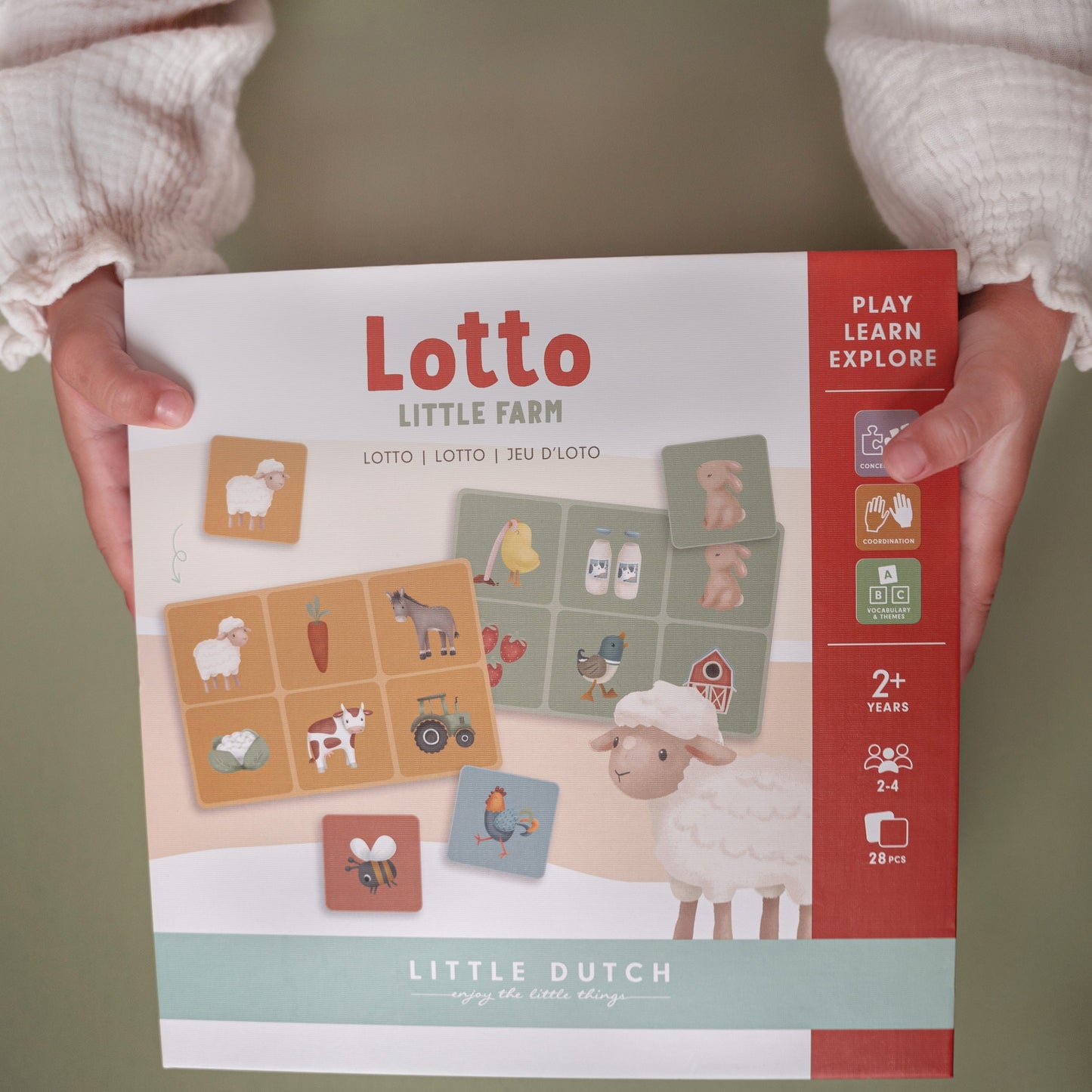 Little Dutch Little Farm Lotto Kids Game Board