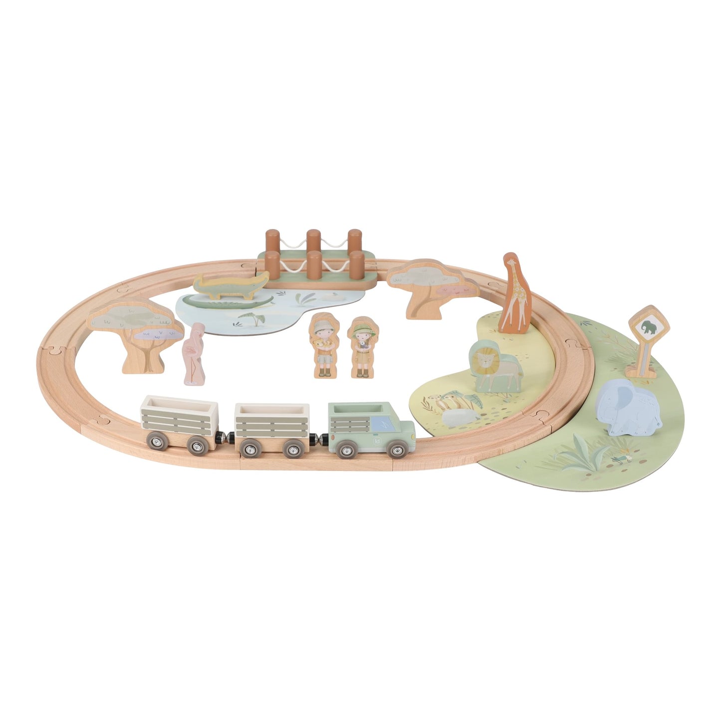 Wooden Train Set
