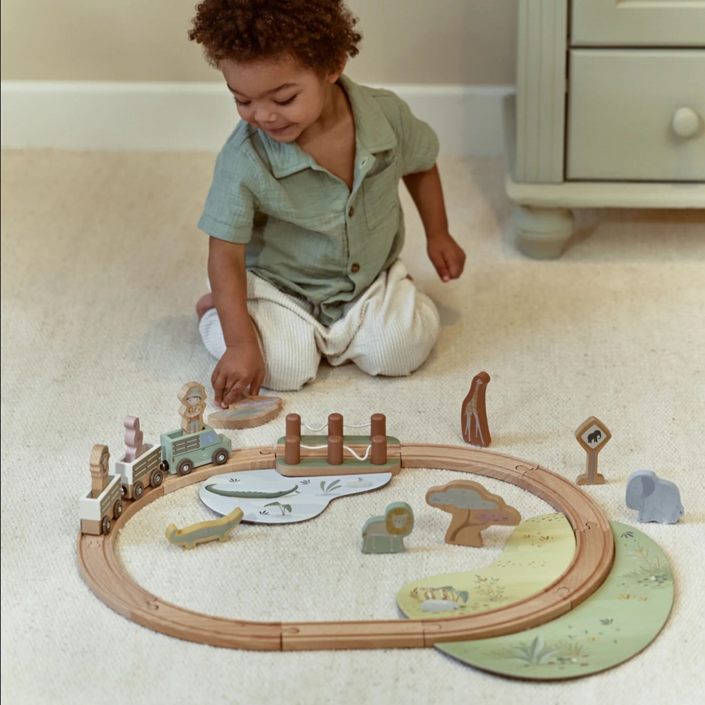 Wooden Train Set