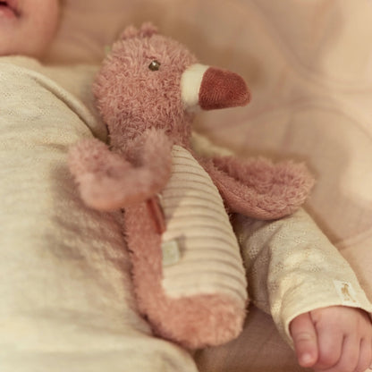 Squeaker with Rattle Flamingo