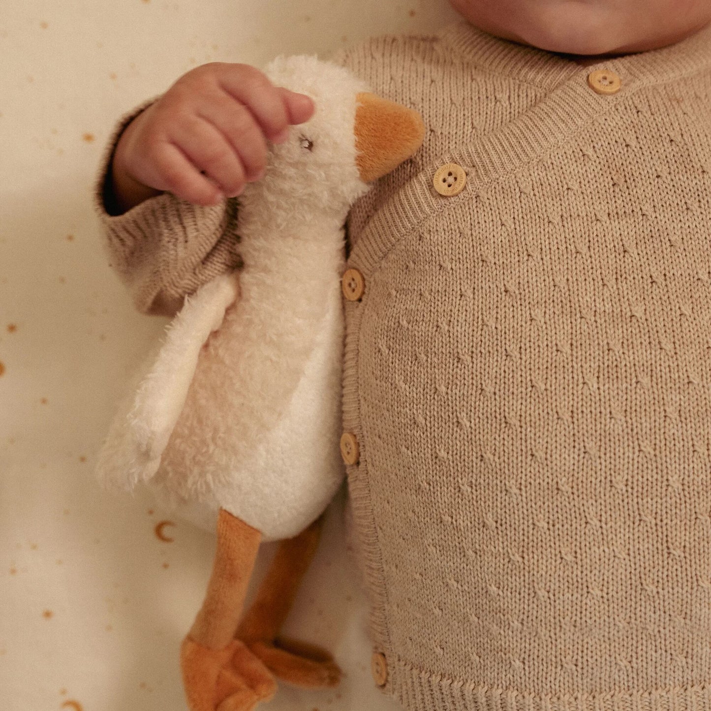 Newborn Naturals Cuddle Baby Goose 17cm
