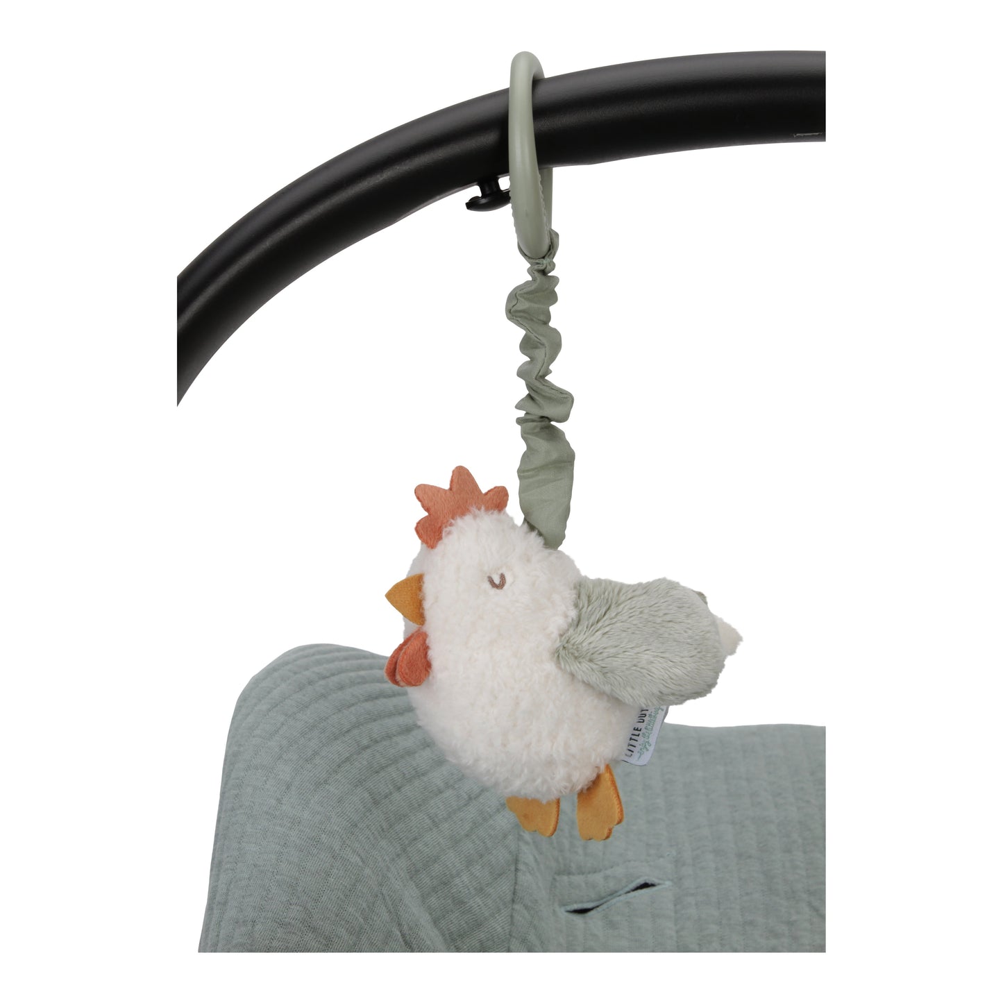 Little Dutch Little Farm Pull-and-Shake Chicken Plush Baby Toy