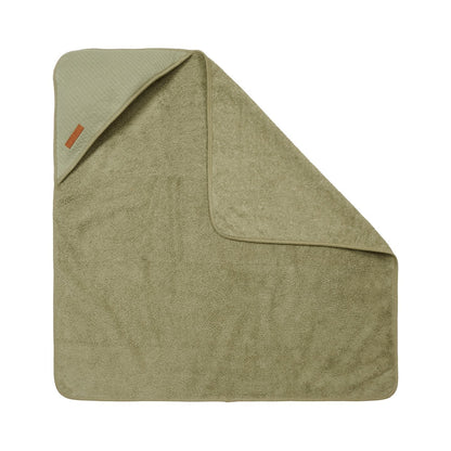 Little Dutch Hooded Towel - Pure Olive